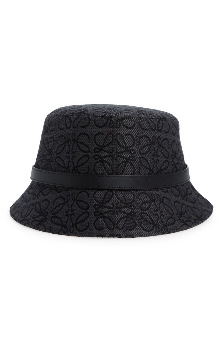 Loewe Anagram Jacquard Bucket Hat, Main, color,