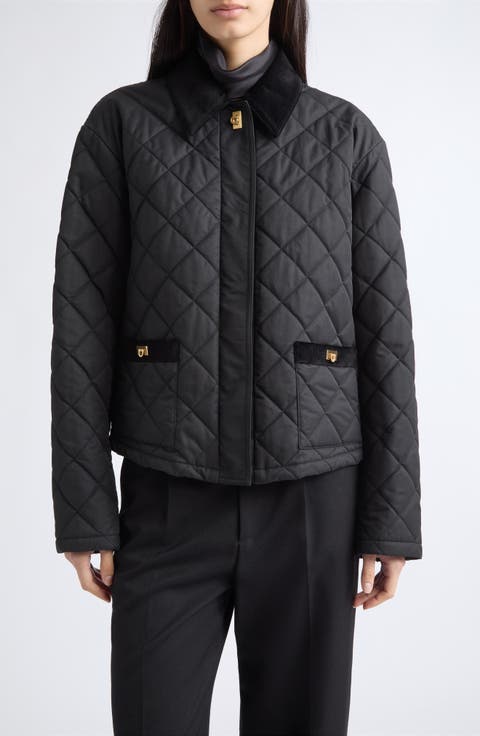 Quilted Blouson Jacket