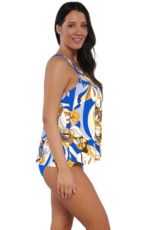 Sunsets Escape Sadie Tankini Swimsuit Top In Bali Bungalow