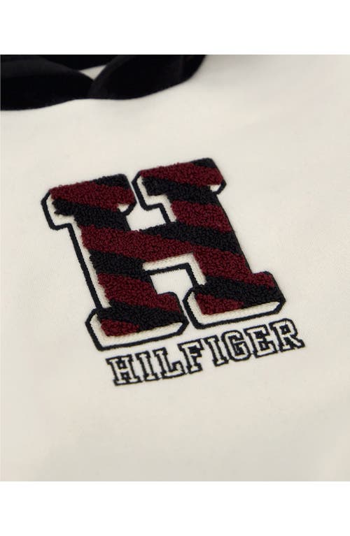 Tommy Hilfiger Embroidered Logo Fleece Hoodie & Joggers Set In Black