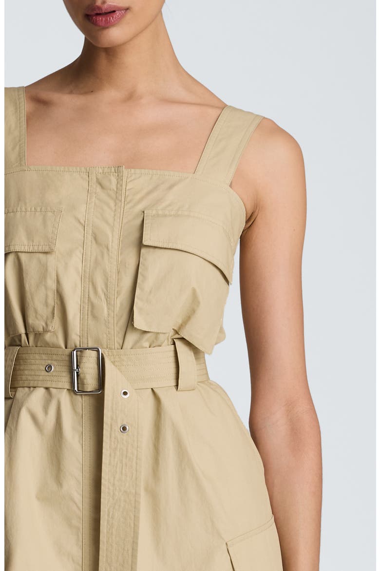 Belted Cargo Midi Dress, Alternate, color, SAFARI TAN