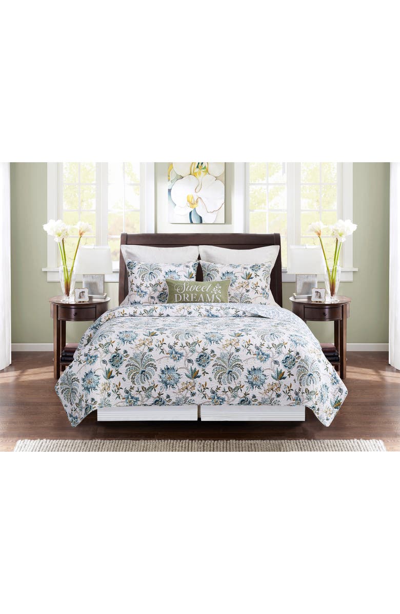 C&F Home Braganza Teal Quilt Bedding Set, Alternate, color, Green