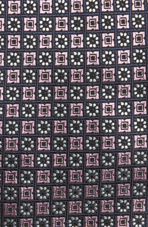 Zegna Ties Cinque Pieghe Silk Jacquard Tie In Pink