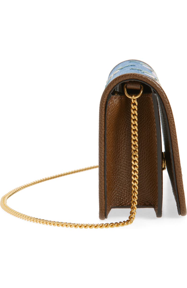 Valentino Garavani Mini VLOGO Signature Denim Crossbody Bag, Alternate, color, Blue Multi