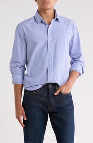 Barbour Graham Tailored Fit Stripe Button-Up Shirt