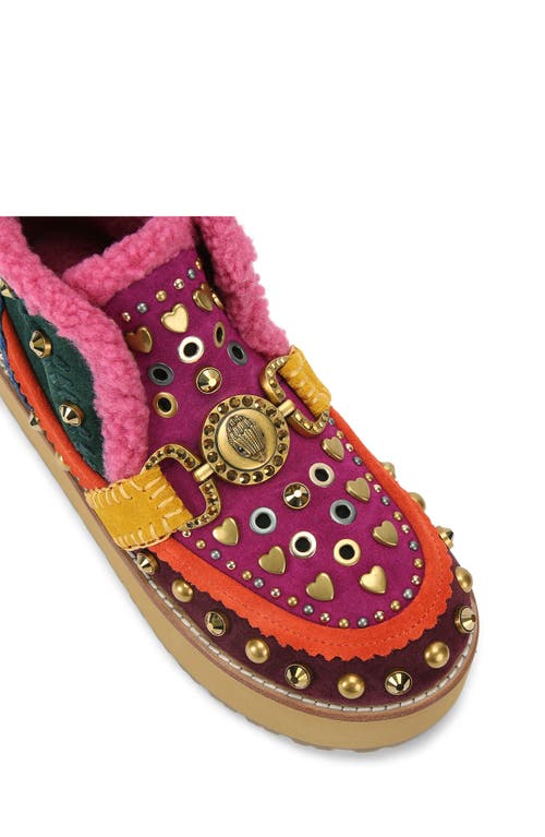 Kurt Geiger London Mansion Cozy Faux Shearling Bootie In Multi