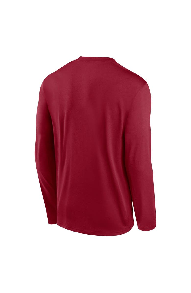 Jordan Brand Men's Jordan Brand Crimson Oklahoma Sooners Primetime Center Lockup Two-Hit Legend Long Sleeve T-Shirt, Alternate, color, Crimson