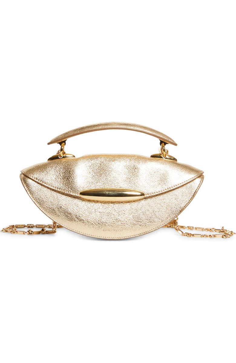 Zimmermann Wavelength Metallic Top Handle Bag, Main, color, Light Gold