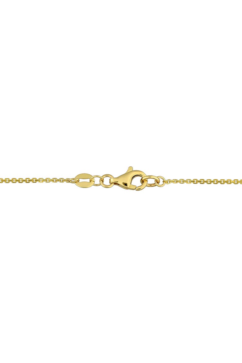 Lab Grown Diamond Heart Necklace 14K, Alternate, color, Yellow Gold