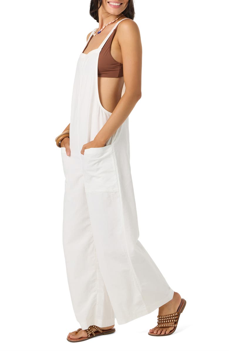 O'Neill Summerlin 2 Cotton & Linen Overalls, Alternate, color, White