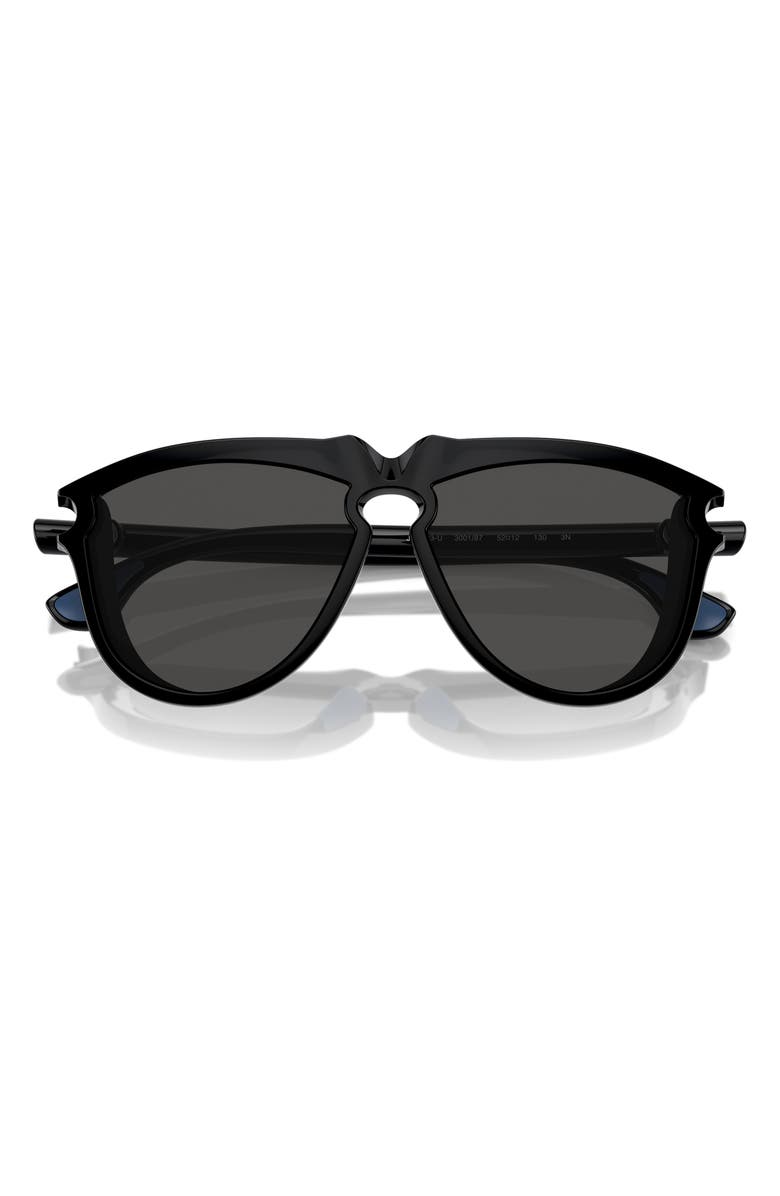 Burberry Kids' 52mm Pilot Sunglasses, Alternate, color, Black / Dark Grey