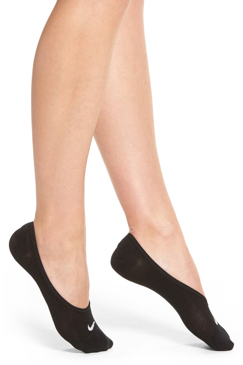 3-Pack No-Show Socks, Main, color, BLACK/ WHITE