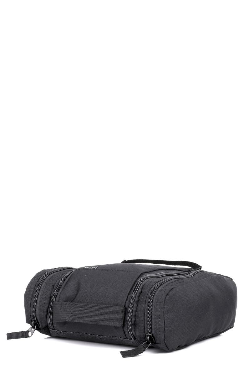 BUXTON Double Zip Hanging Kit, Alternate, color, Black