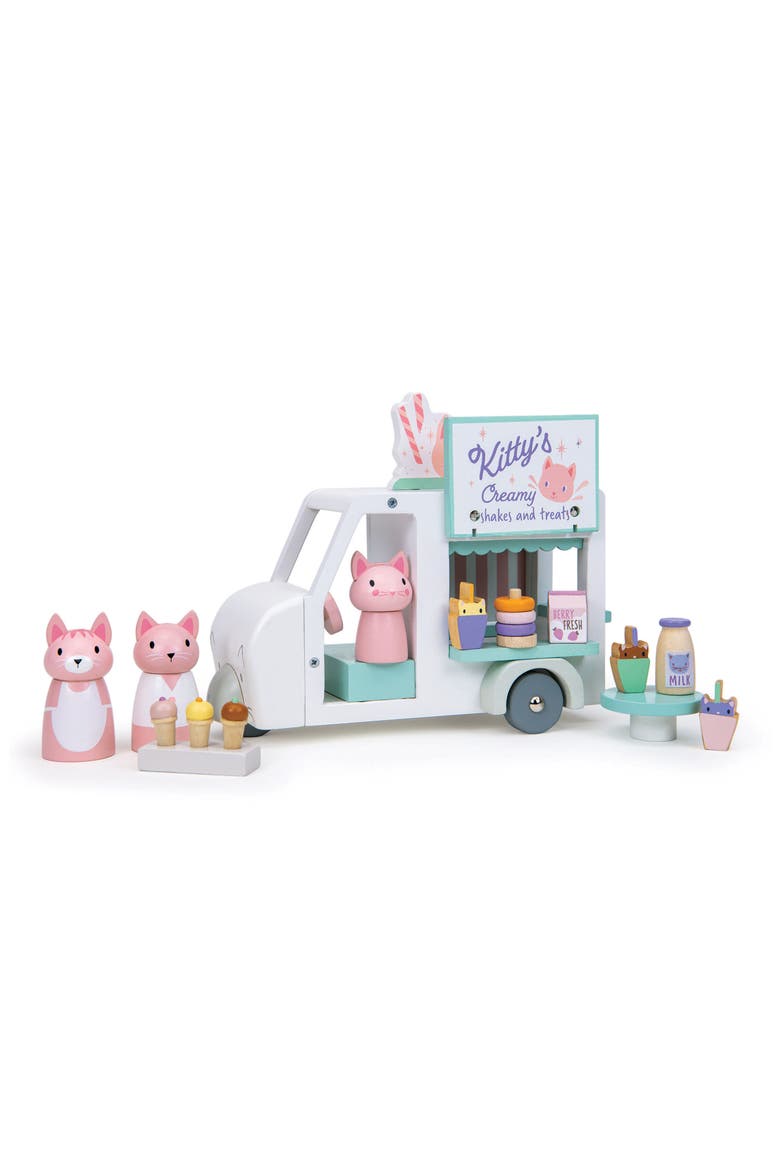 Kitty's Milkshake Van Play Set, Alternate, color, WHITE MULTI