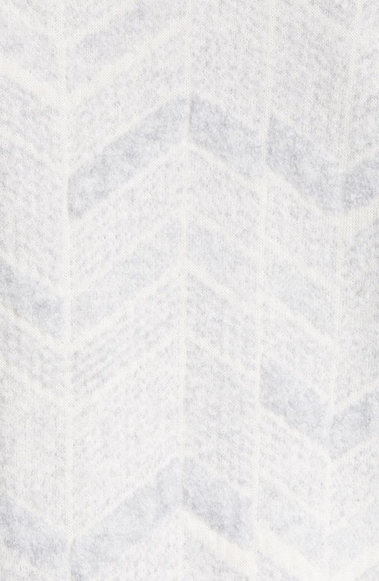 ZEGNA Herringbone Cashmere & Wool Turtleneck Sweater, Alternate, color, 