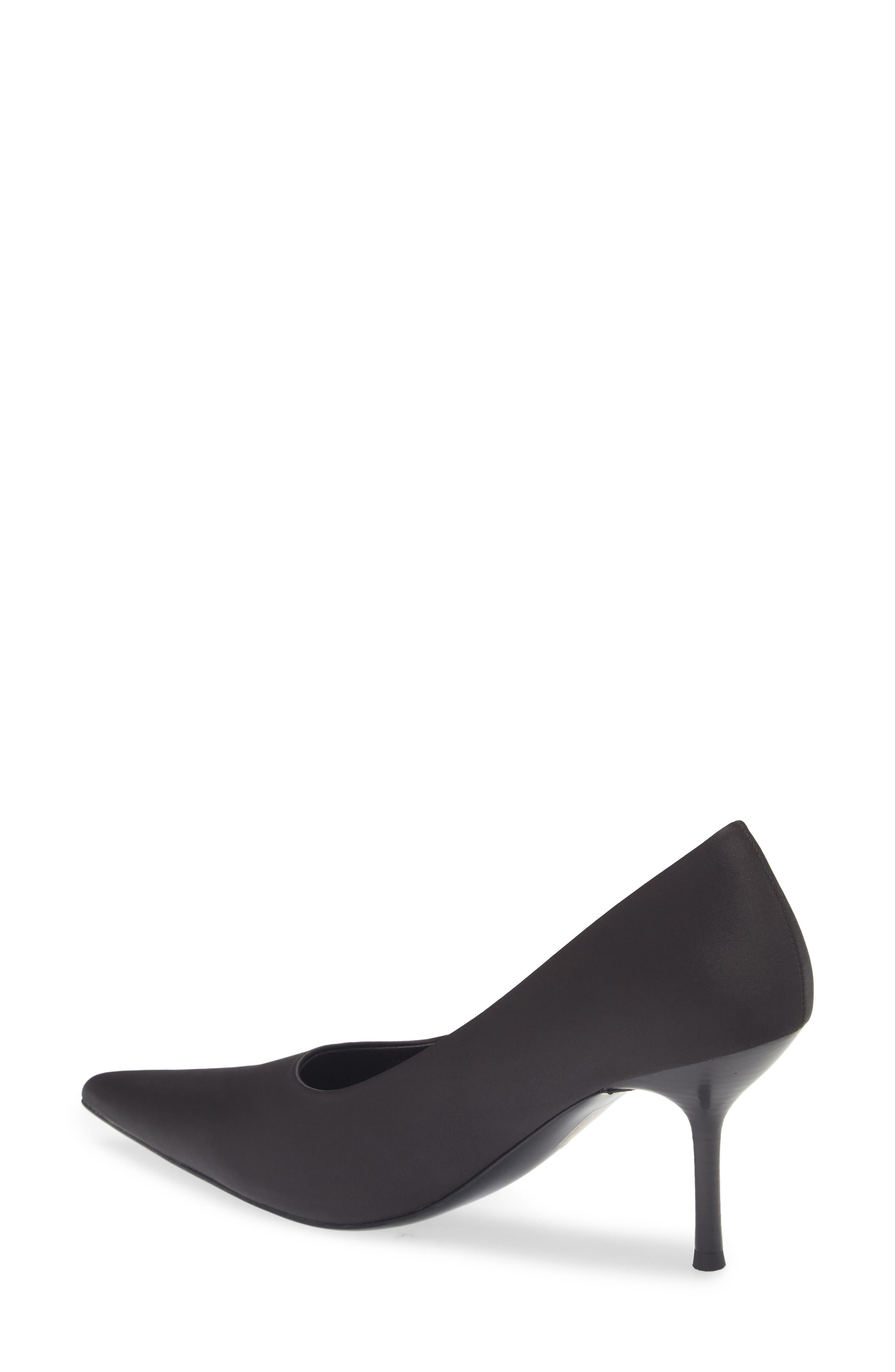 Chosen Pointed Toe Pump, Alternate, color, BLACK MATTE SATIN