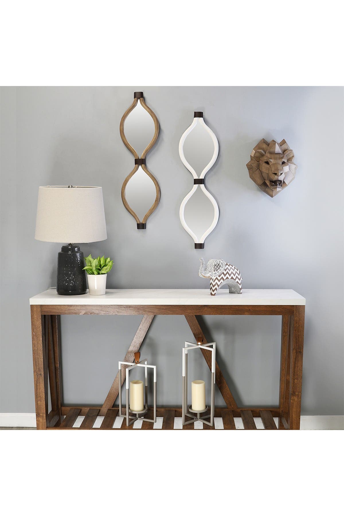 STRATTON HOME DECOR Wood Frame Metal Wall Decor- Small | Nordstromrack