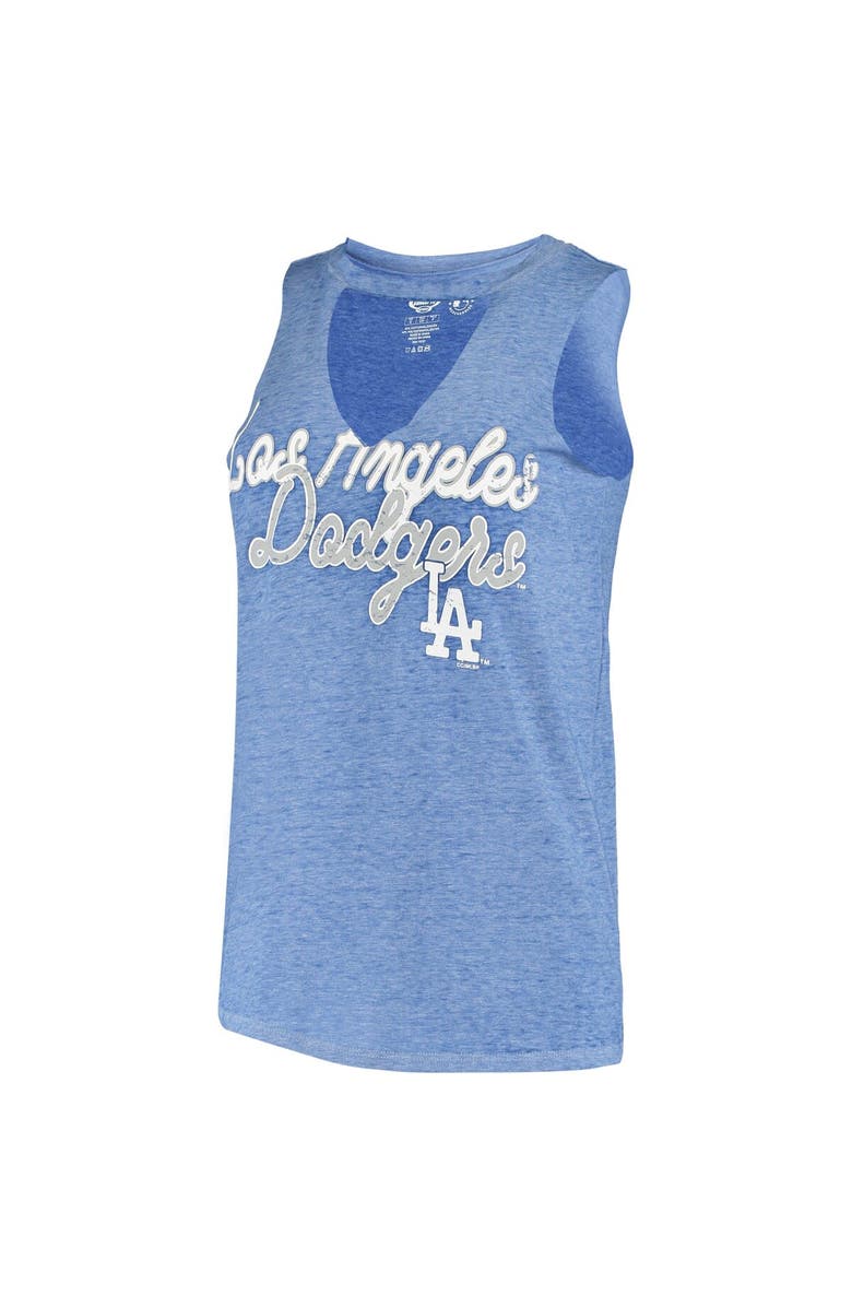 CONCEPTS SPORT Women's Concepts Sport Royal Los Angeles Dodgers Loyalty Choker Neck Tank Top, Alternate, color,