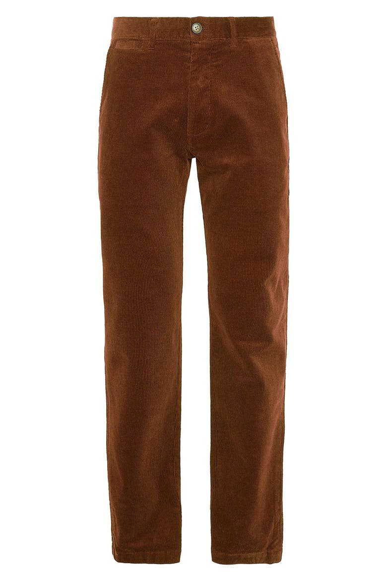 Corduroy Tailored Fit Pants, Alternate, color, DARK HONEY