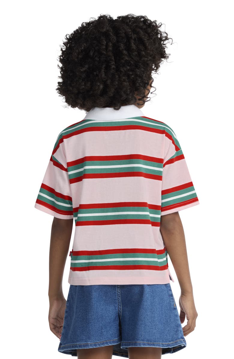 Levi's Kids' Stripe Polo, Alternate, color, Cyrstal Rose