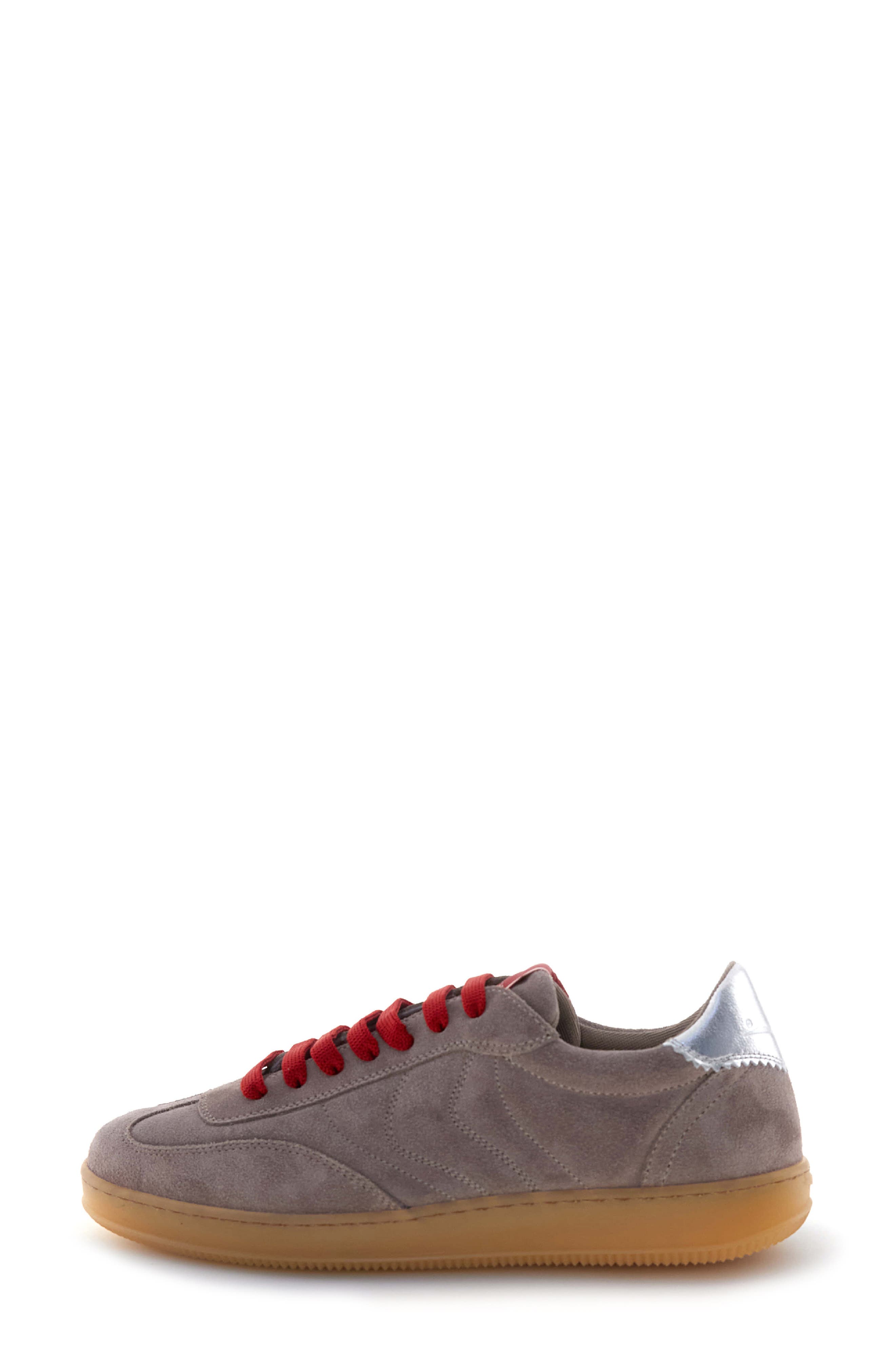 Olivia Court Sneaker, Alternate, color, GREY/ PINK