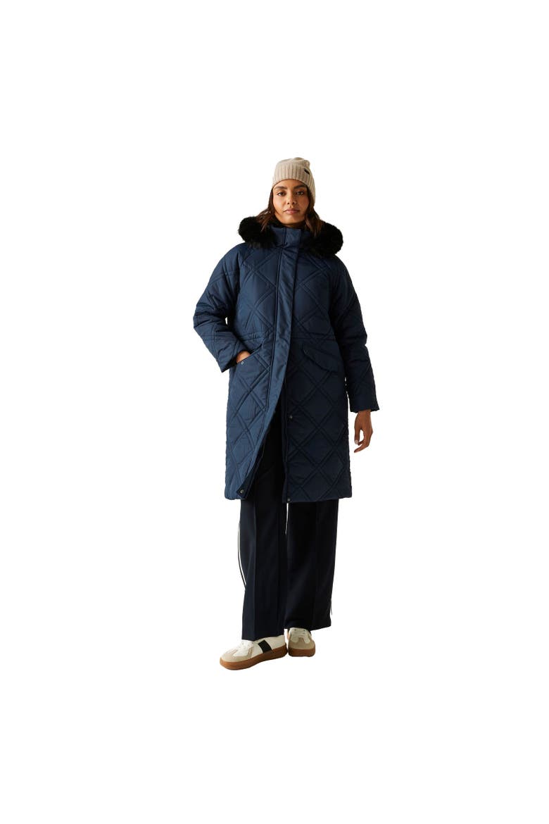 Freyla Padded Jacket, Alternate, color, Navy