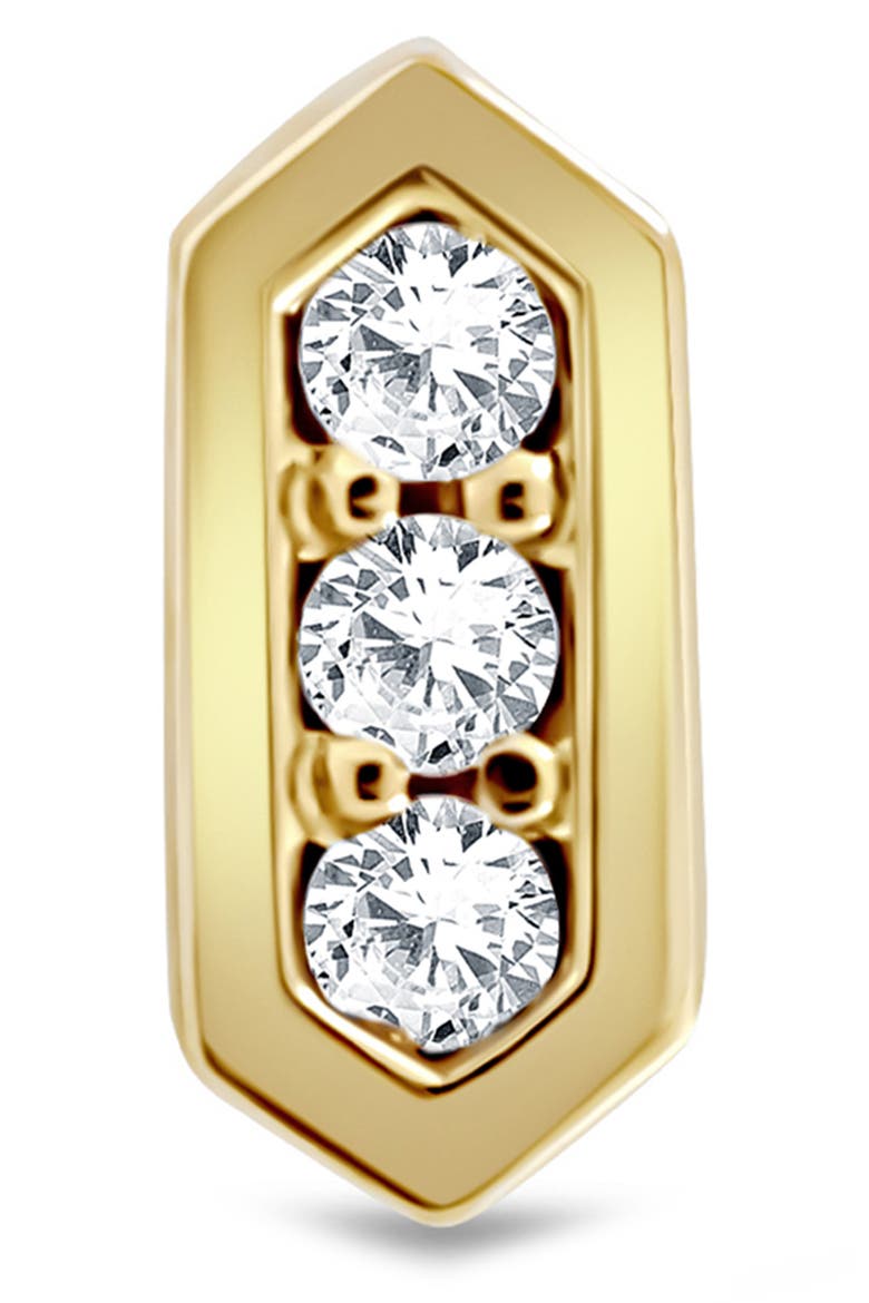 Icon 18K Yellow Gold Diamond Geometric Stud Earrings, Alternate, color, 18K YELLOW GOLD