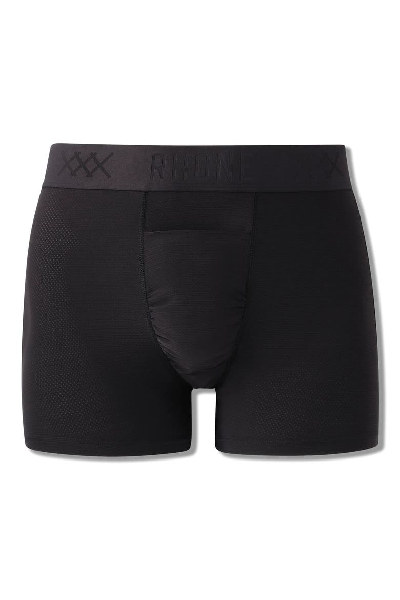 Active C.O.R. 4-Inch Performance Boxer Trunks, Alternate, color, BLACK