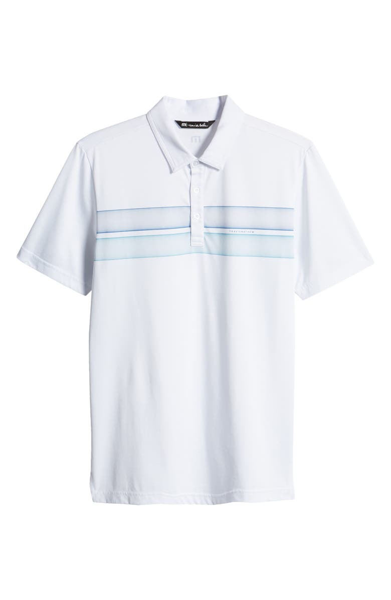 TravisMathew Ocean Time Cotton Blend Polo, Alternate, color, White