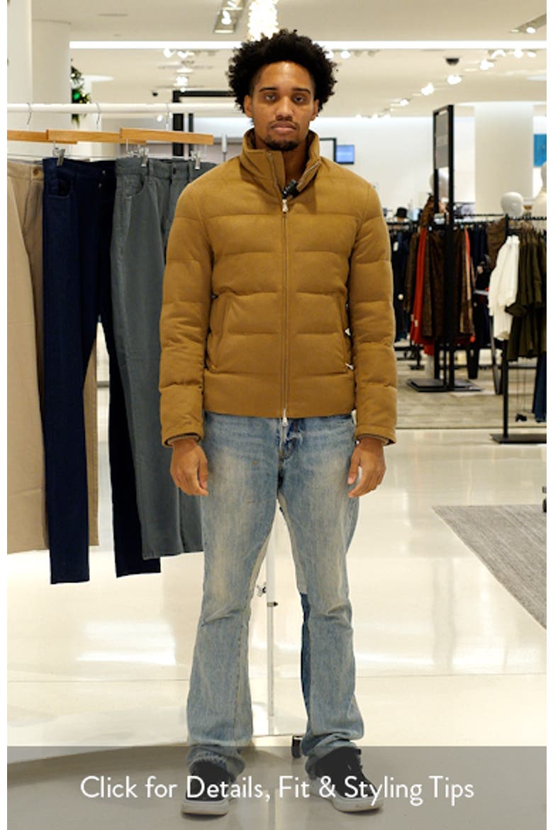 Water Resistant Quilted Wool Puffer Jacket video