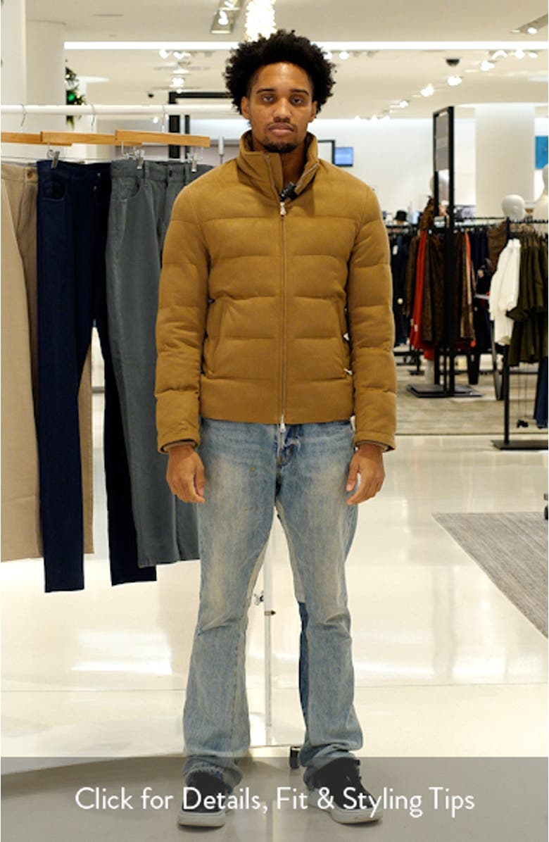 Water Resistant Quilted Wool Puffer Jacket, sales video thumbnail