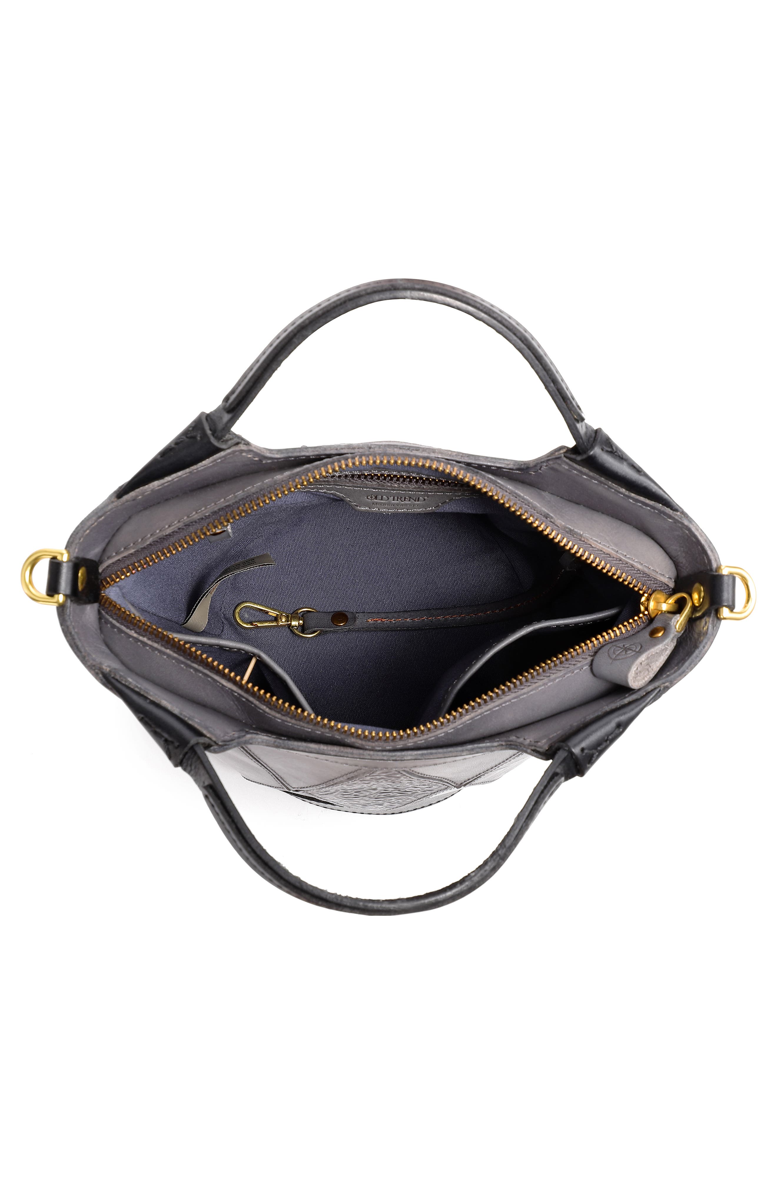 OLD TREND Primrose Leather Mini Tote, Alternate, color, Grey