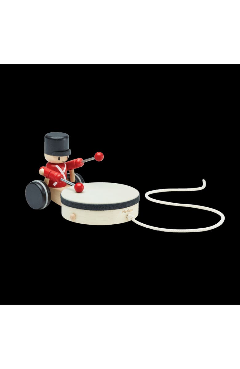 PlanToys<sup>®</sup> Drummer Pull Along Toy, Alternate, color, Red