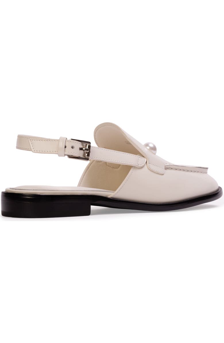 BLACK SUEDE STUDIO Haven Slingback Loafer, Alternate, color, Coconut Leather