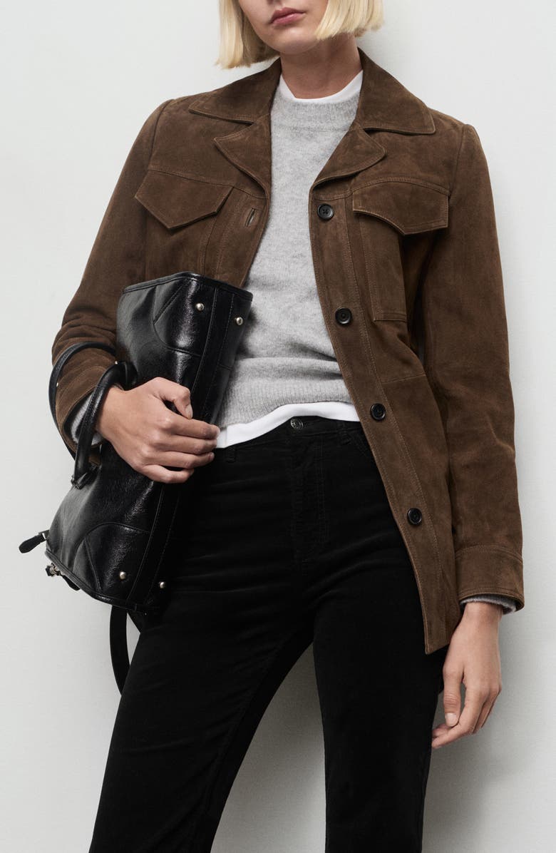 MANGO Flare Velvet Jeans, Alternate, color, Black