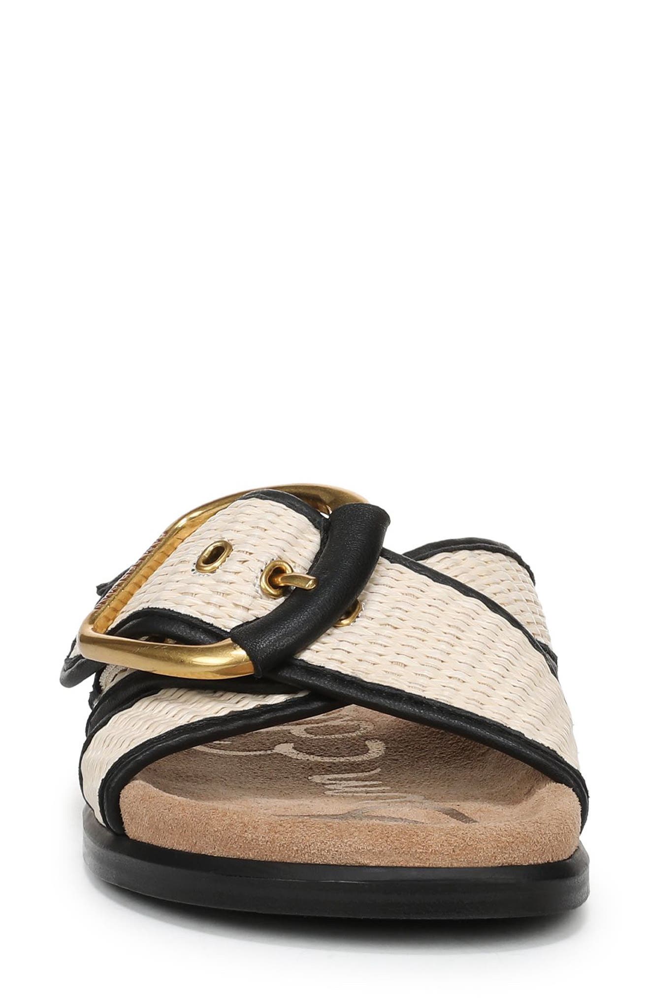 Sam Edelman Darla Slide Sandal, Alternate, color, Linen/ Black