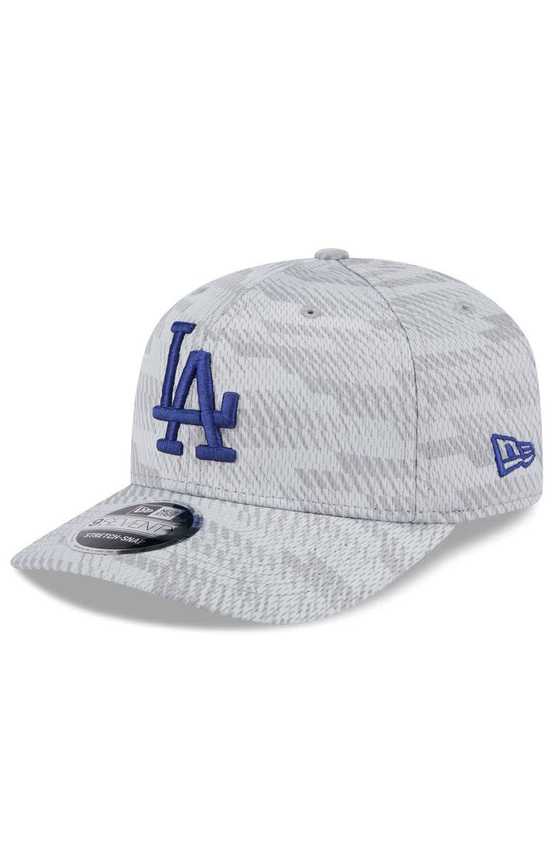 New Era Men's New Era Gray Los Angeles Dodgers 2025 MLB Clubhouse 9SEVENTY Stretch-Snap Hat, Alternate, color, 