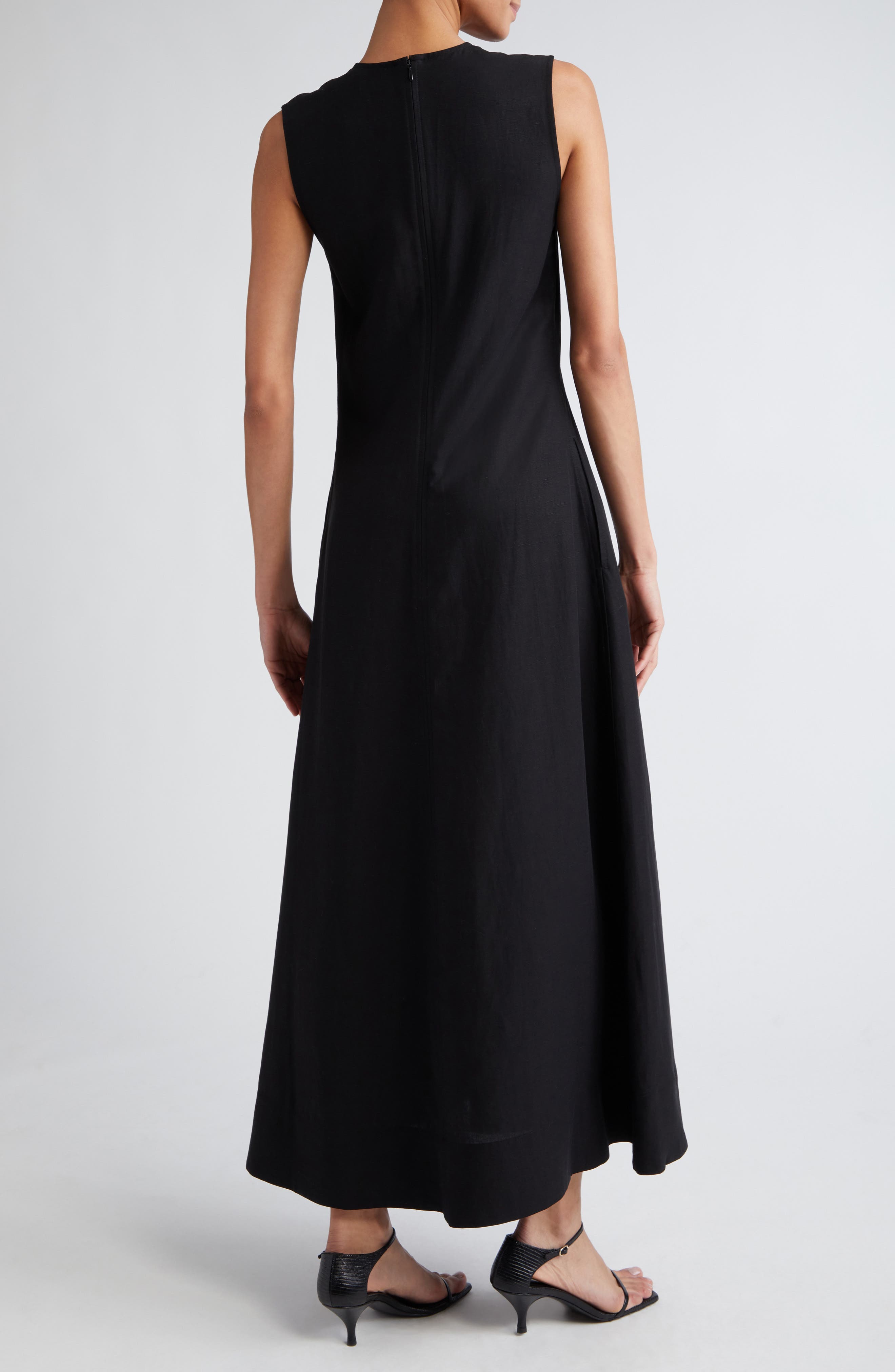 TOTEME Fluid V-Neck A-Line Maxi Dress (Women) | Nordstromrack