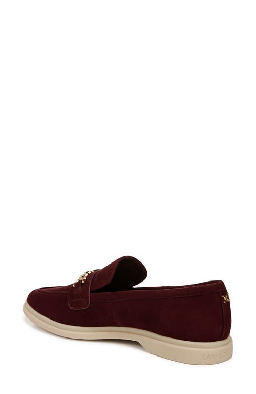 Sam Edelman Kyana Bit Loafer Parsian Plum Suede In Purple