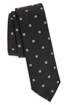 BOSS Geometric Jacquard Tie