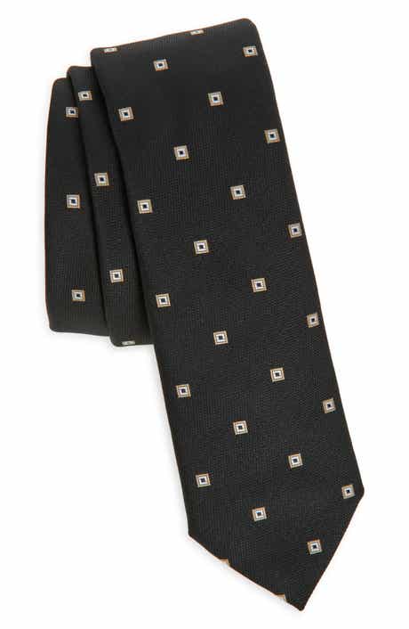 BOSS Geometric Jacquard Tie