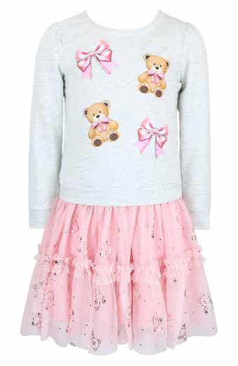 Kids' Teddy Bear & Bow Tutu Dress