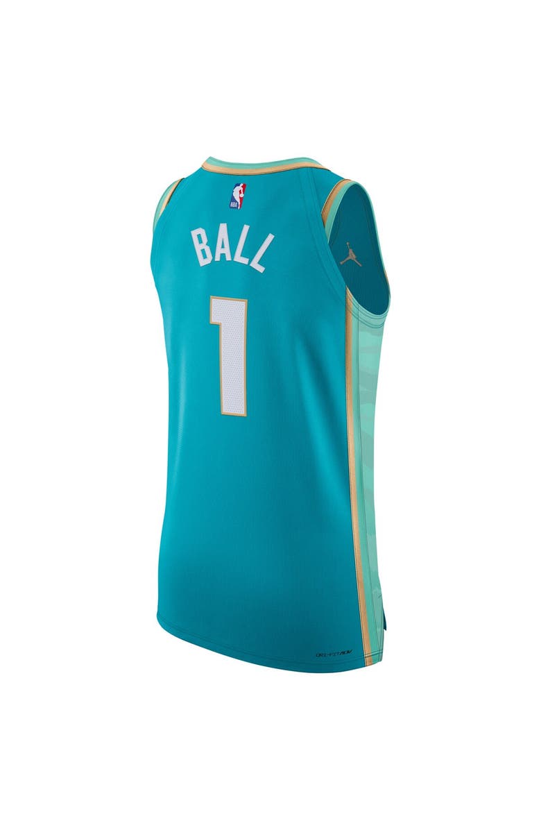 Jordan Brand Men's Jordan Brand LaMelo Ball Teal Charlotte Hornets  Authentic Jersey - City Edition, Alternate, color, 