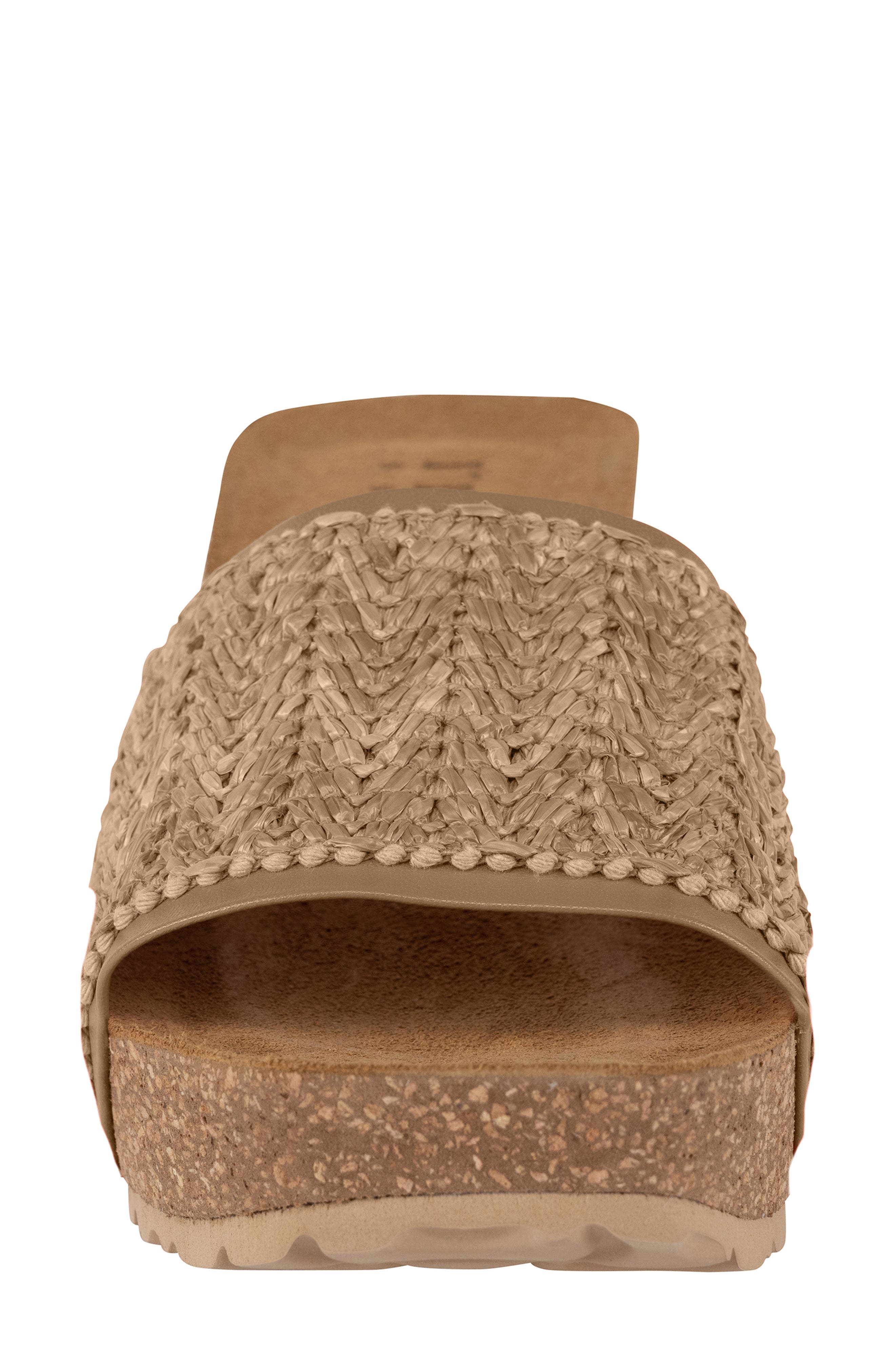 ITALIAN SHOEMAKERS Ibbie Platform Wedge Slide Sandal, Alternate, color, Natural