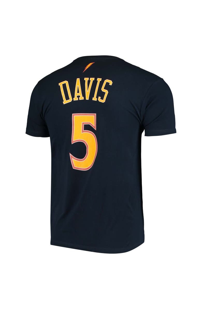 Mitchell & Ness Men's Mitchell & Ness Baron Davis Navy Golden State Warriors Hardwood Classics Stitch Name & Number T-Shirt, Alternate, color, Navy