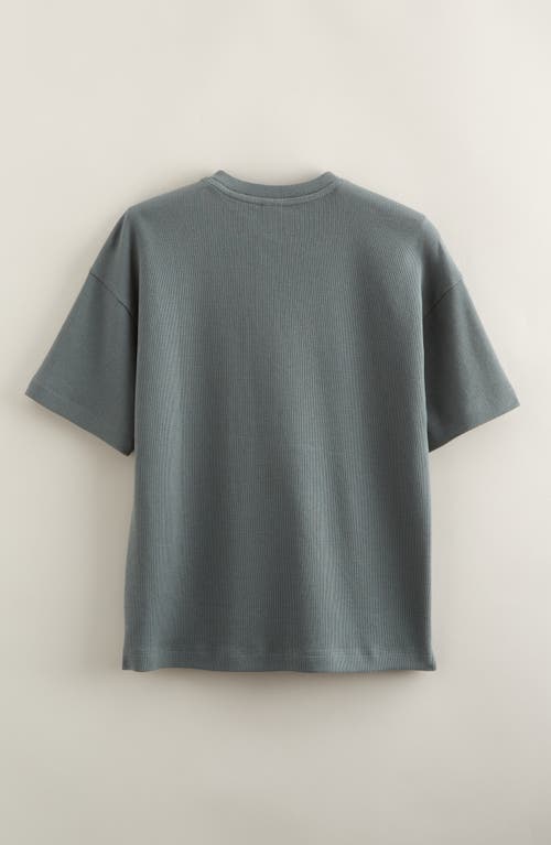 Treasure & Bond Kids' Oversize Waffle T-shirt In Gray