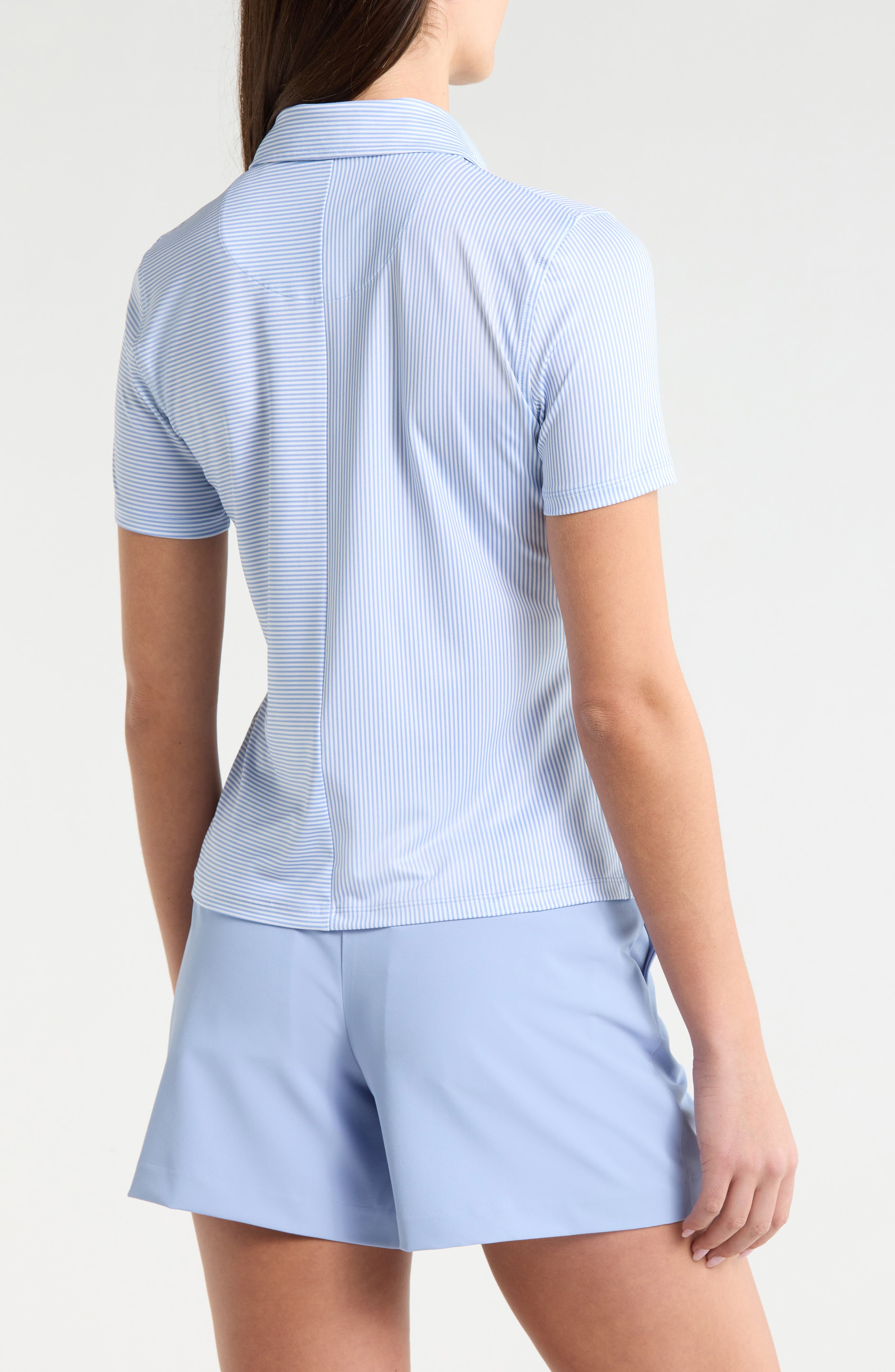 Mix Stripe Short Sleeve Golf Polo - image 2
