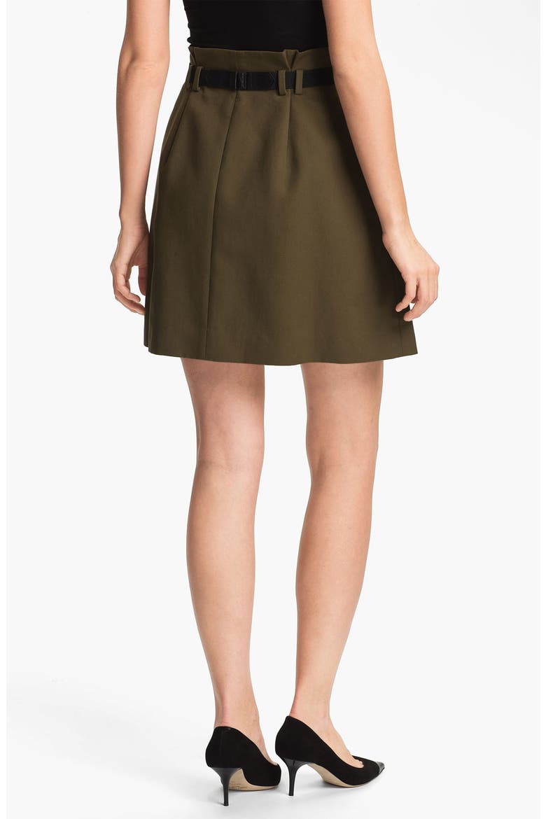 Pleated Skirt (Nordstrom Exclusive), Alternate, color, OLIVE