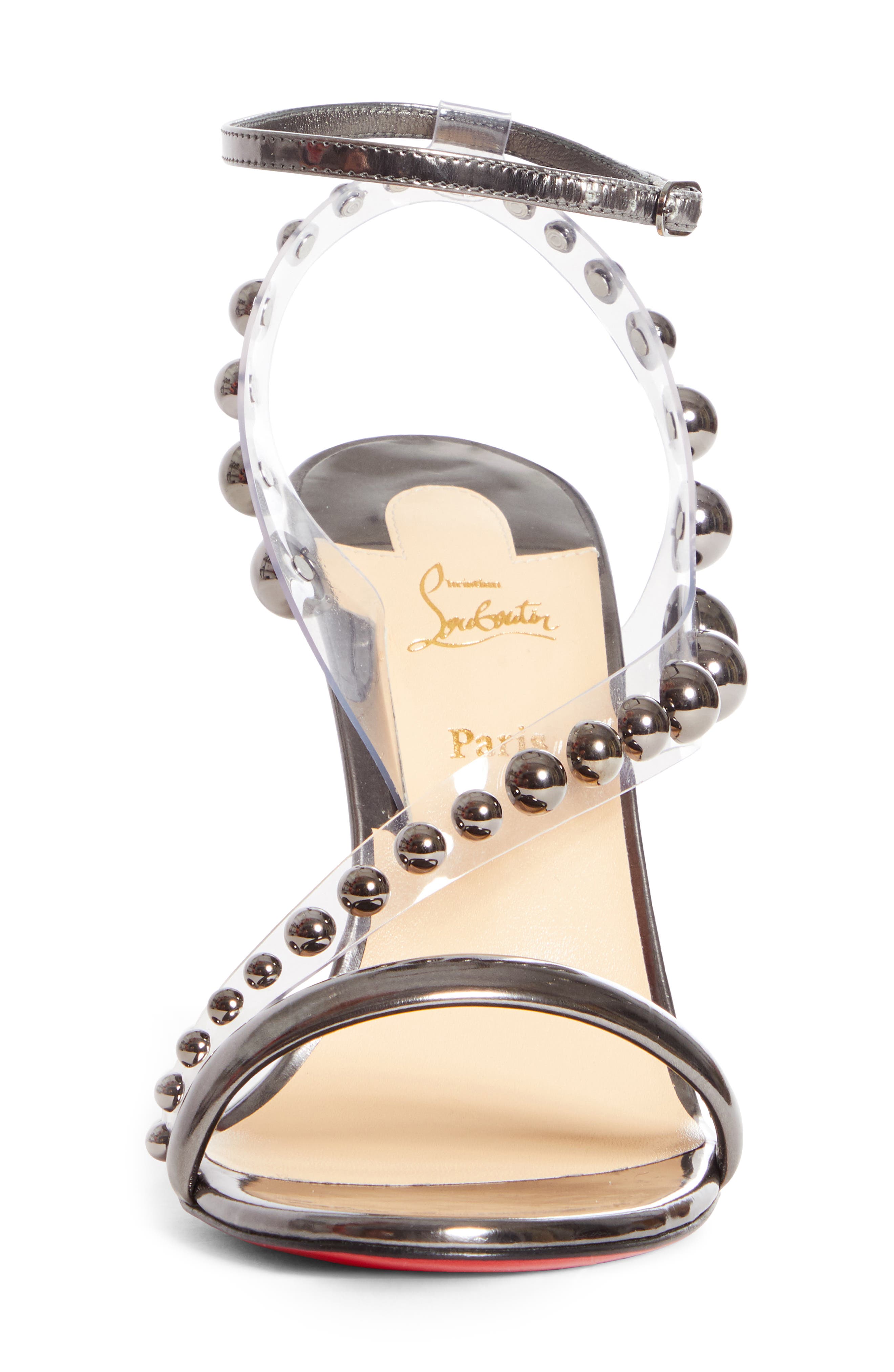 Christian Louboutin Corinetta Stud Strap Sandal, Alternate, color, 
