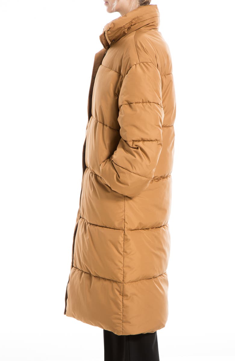MAX STUDIO Longline Puffer Jacket, Alternate, color, Vicuna